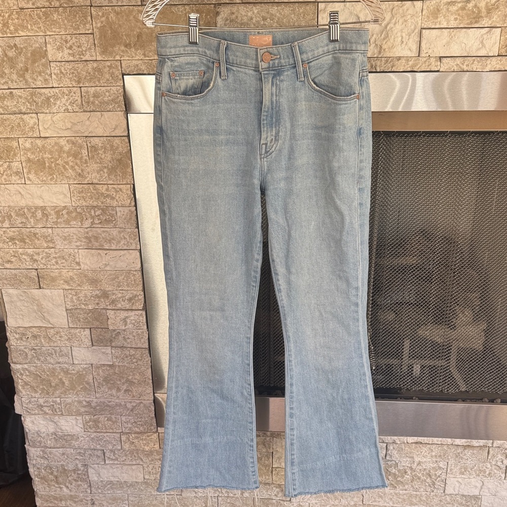 MOTHER The Weekender Fray Denim Jean, sz 28